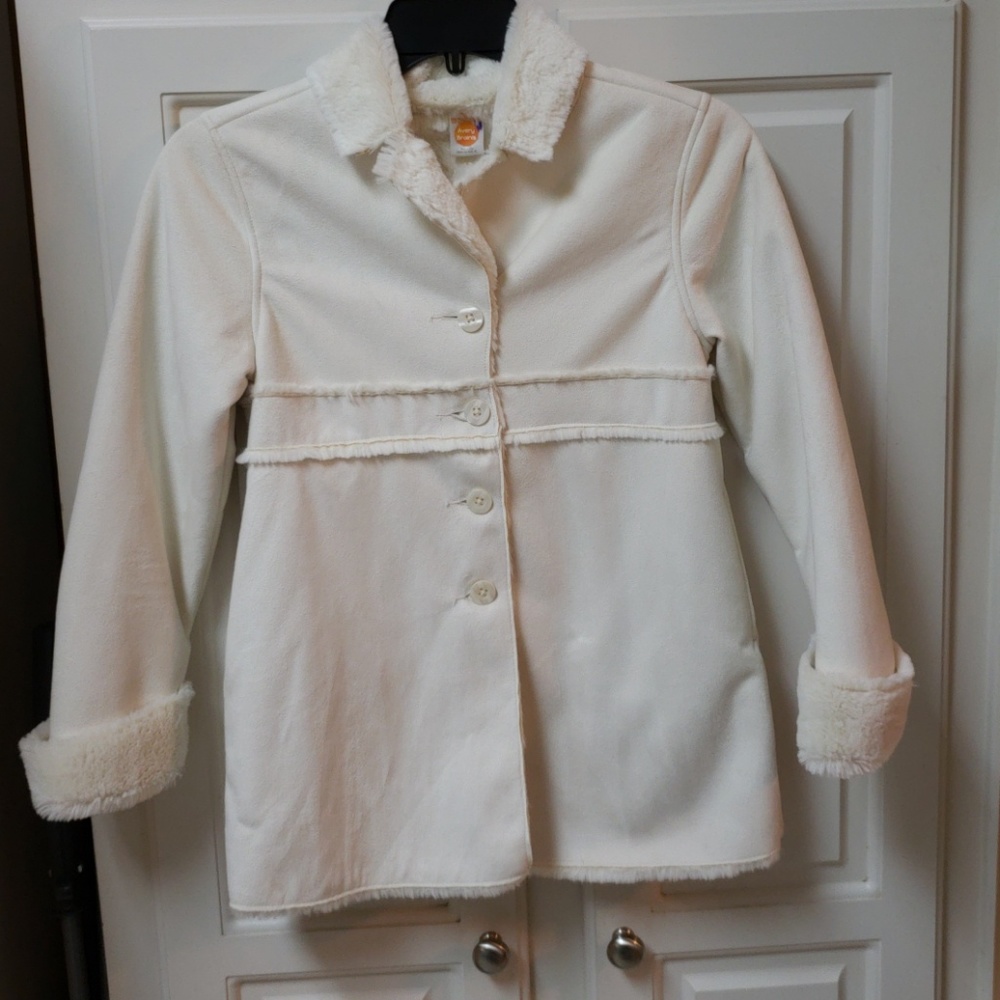 Gymboree girl's faux suede/faux fur coat